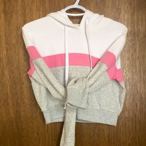 Crop top hoodie.